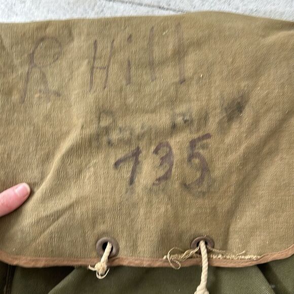 Vintage Distressed Military Artillery Rutsack Backpack - Picture 4 of 7
